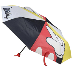 Disfruta cantando bajo la lluvia con este espectacular paraguas de Mickey Mouse basado en el popular personaje de Walt Disney. Este espectacular paraguas tiene un diámetro aproximado de 112 cm.