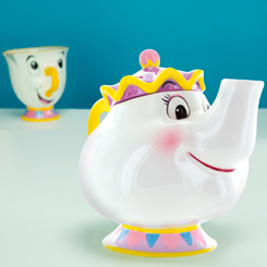 Sumérgete en el mágico mundo de "La Bella y la Bestia" con este encantador set compuesto por la tacita Chip y la tetera Señora Potts, basado en el clásico de Walt Disney de 1991. 