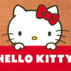 Precioso felpudo de Hello Kittyk basado en el personaje de Yuko Yamaguchi. Ideal como felpudo de bienvenida. Medidas aproximadas de 40 cm. x 60 cm., 