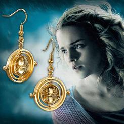 Pendientes Oficiales del Giratiempos (Time-Tuner) de Hermione, realizado con total fidelidad al aparecido en la película de Harry Potter y el Prisionero de Azkaban.