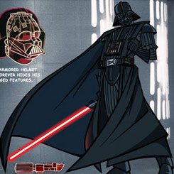 Litografía clave de Darth Vader Animated. Producto Limitado a 1000 unidades. Producto oficial de LucasFilm.