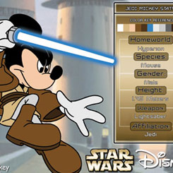 Litografía clave de Mickey Mouse Jedi. Producto Limitado a 1000 unidades. Producto oficial de Disney y LucasFilm.