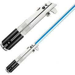 Sable de luz de Anakin, se ilumina y tiene varios sonidos, encendido, apagado.... Tamaño real. 