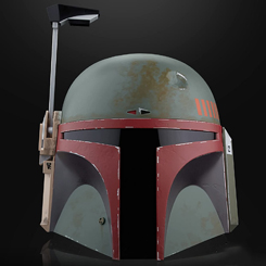 Descubre las emocionantes historias del bien contra el mal en una galaxia muy, muy lejana con el Casco electrónico de Boba Fett (Re-Armored) Black Series de Star Wars. El casco tiene una escala 1/1 