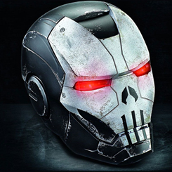 Brutal casco de Punisher War Machine de la línea Marvel Legends Gamerverse. Inspirado en el videojuego Marvel Future Fight, este artículo de juego de rol premium a escala completa 1: 1