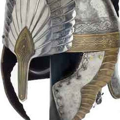 Réplica a tamaño real del casco del Rey Elendil basado en la trilogía de películas de “El Señor de los Anillos”. Diseñado para colmar las exigencias de los seguidores de Tolkien,