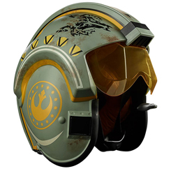 Casco Electrónico Trapper Wolf Star Wars: The Mandalorian Black Series. Veterano de la Rebelión en contra del Imperio, Trapper Wolf ahora sirve como piloto de la Nueva República.