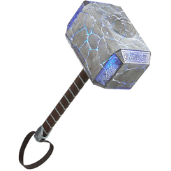 Réplica oficial del Martillo electrónico premium Mjolnir de Mighty Thor. Ahora en manos del Poderoso Thor, el legendario y todopoderoso martillo, Mjolnir, es una de las armas más icónicas del Universo Cinematográfico de Marvel