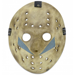 Réplica oficial de la máscara de Jason basada en Viernes 13. Esta reproducción pintada a mano y excepcionalmente detallada presenta correas ajustables que le permiten usarla cómodamente o colgarla en la pared. 
