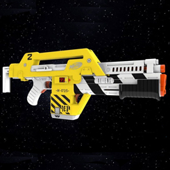 Réplica oficial del Rifle M41-A Aliens. De la mano de Hasbro y Nerf, llega el mejor regalo para celebrar el 35 aniversario de ALIENS, una réplica del rifle utilizado por Ellen Ripley 