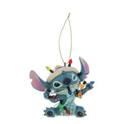 La traviesa energía de Stitch ilumina tu árbol con este encantador adorno navideño. Enredado en luces de colores y con su inconfundible expresión juguetona, este colgante de 8 cm captura a la perfección el espíritu festivo 