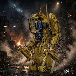 Figura Hot Toys del Power Loader de Aliens a escala 1/6, con unos 52 cm de altura. Incluye más de 18 puntos de articulación, jaula practicable, arnés funcional e iluminación LED alimentada por USB.