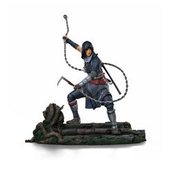 El sigilo, la precisión y el honor se materializan en la estatua Art Scale 1/10 de Naoe, una de las protagonistas de Assassin's Creed Shadows. Fabricada en resina de alta calidad por Iron Studios