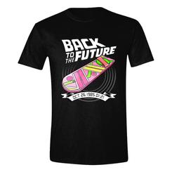 Si eres fan de la saga de películas Back to the Future, no puedes perderte esta camiseta de alta calidad con el diseño del hoverboard, el monopatín volador que usaba Marty McFly