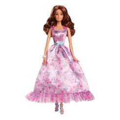 Descubre la elegancia atemporal con la Muñeca Barbie Birthday Wishes de la colección Barbie Signature. Esta muñeca original de Mattel es una joya digna de colección que viene acompañada de una peana (la muñeca no se sostiene por sí sola), 