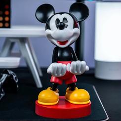 La magia de Disney cobra vida en tu espacio con este Cable Guy de Mickey Mouse de 21 cm, diseñado para sujetar y cargar tus mandos de consola, mandos a distancia y smartphones con total solidez y estilo. 