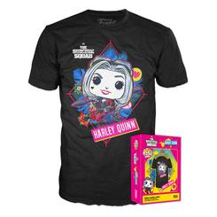 Camiseta oficial Harley Quinn POP! Tees, la camiseta está realizada en 51-52% Algodón, 48-49% Poliéster. La camiseta perfecta para disfrutar de la Navidad durante todo el año. 