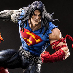 ¡Prepárate para sentir la fuerza del metal con la impresionante figura a escala 1:3 del Death Metal Superman Deluxe Version de Dark Nights: Death Metal! Prime 1 Studio se enorgullece en presentar esta pieza épica que se une a nuestra línea de Museo Master