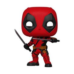 Disfruta del humor irreverente y la acción desenfrenada con la figura POP! Marvel Vinyl Deadpool & Wolverine. Esta divertida figura de vinilo, perteneciente a la línea 'POP!'