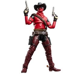 La figura de acción Cowboypool Marvel Legends de Hasbro convierte cualquier colección en una pieza con carácter propio gracias a su diseño cuidado al detalle y su fidelidad a la película Deadpool & Wolverine de Marvel Studios. 