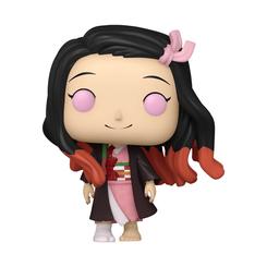 Fuerza tranquila y encanto demoníaco en tu vitrina. Esta Figura POP! Demon Slayer – Nezuko Kamado presenta a Nezuko con su kimono a juego y detalles en llama en mangas y cabello