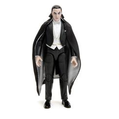 Si eres un amante del cine de terror clásico, no puedes perderte esta increíble figura de acción de Drácula, el personaje que inmortalizó el actor Bela Lugosi en la gran pantalla. Esta figura de 15 cm de altura reproduce con todo lujo de detalles