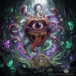 Una mirada basta para convertir cualquier vitrina en la antesala de una mazmorra. La estatua Beholder Dungeons & Dragons Icons recrea a una de las criaturas más reconocibles del juego de rol, con licencia oficial, resina y medidas de 30 x 17 x 21 cm.