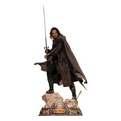 Revive la magia de "El Señor de los Anillos" con la imponente estatua 1/2 de Aragorn, una obra maestra de 136 cm que captura la esencia misma de este épico universo.
