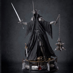 Celebra la majestuosidad y el misterio de El Señor de los Anillos con la impresionante Estatua 1/4 QS Series The Witch-King of Angmar John Howe Signature Edition. Esta obra maestra de poliresina 