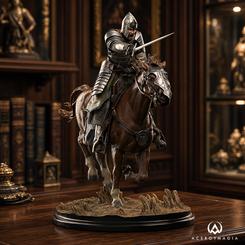 Estatua de Faramir Charge on Osgiliath de El Señor de los Anillos a escala 1/6 y en Polystone. Edición limitada de 860 unidades que representa al Capitán de Gondor cargando a caballo con la espada en alto.