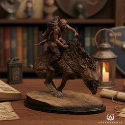 Poder en bruto y artesanía de primera aterrizan en tu vitrina con Sharkû on Warg, la mini estatua oficial de Weta Workshop que captura al implacable líder de los jinetes de Warg de Isengard cabalgando a su bestia