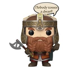 Figura de Gimli El Señor de los Anillos, una presencia compacta y poderosa que lleva el carácter de la Tierra Media directamente a tu vitrina. Basta una mirada a su casco, su barba trenzada y su gesto inconfundible para entender