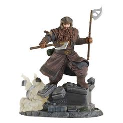 Añade a tu colección una pieza icónica con la estatua de Gimli de la línea "Gallery" de El Señor de los Anillos. Con una altura aproximada de 20 cm, esta estatua de PVC