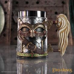 Celebra la nobleza y la valentía de Rohan con esta impresionante jarra de cerveza inspirada en la legendaria saga de El Señor de los Anillos. Forjada con acero inoxidable y resina de alta calidad