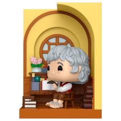 La figura POP Nooks El Señor de los Anillos Bilbo Baggins in Bag-End traslada directamente a Bolsón Cerrado uno de los momentos más icónicos de la saga, convirtiendo a Bilbo Bolsón