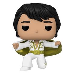 Si eres un amante de la música y de la cultura pop, no puedes perderte esta figura de vinilo de Elvis Presley con su traje de faraón. Se trata de una pieza única de la línea 'POP! Rocks'