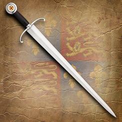 Sumérgete en la épica era medieval con la impresionante Espada Enrique V, una réplica exacta de esta icónica arma histórica. Esta espada totalmente funcional captura la esencia y la grandeza del famoso rey inglés, Enrique V.