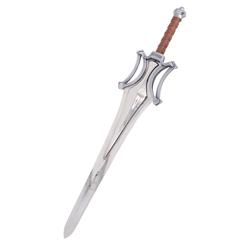 El brillo de una hoja larga cambia por completo la presencia de una vitrina. Esta réplica espada de He-Man lleva esa imagen heroica al terreno físico con 105 cm de longitud, proporción suficiente para imponerse en pared