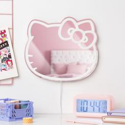 Dale un toque encantador a tu espacio con este adorable espejo de neón LED de Hello Kitty. Con 23 cm de altura, su diseño enmarca la icónica silueta de Hello Kitty 