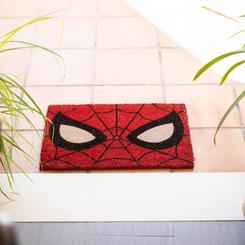 Original felpudo con la máscara de Spider-Man, basada en la mítica saga de comics y películas de Marvel, ahora puedes decorar la entrada de tu casa con el fantástico hombre araña. 