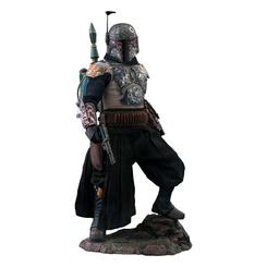 La figura Boba Fett The Mandalorian 30 cm tiene esa presencia de reliquia recuperada del desierto, marcada por golpes, pintura desgastada y una silueta imposible de confundir. Esta figura Boba Fett The Mandalorian 