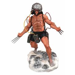Rabia primigenia atrapada en el instante en que nació la leyenda. El diorama Weapon X de la línea Marvel Comic Gallery presenta a Logan en plena huida del Proyecto, con casco experimental, cables y mandos