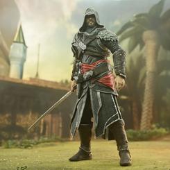 Adéntrate en el intrigante mundo de Assassin's Creed con la figura de Ezio Auditore, que mide aproximadamente 18 cm. Esta impresionante figura articulada captura toda la esencia del legendario personaje de la franquicia.
