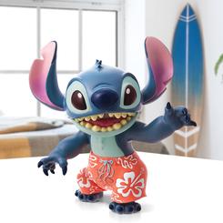 ¡Prepárate para añadir un poco de diversión extraterrestre a tu colección con esta figurina de Stitch, el alienígena travieso de Disney's Lilo y Stitch! Diseñada en USA y fabricada en el extranjero, esta figura de resina de alta calidad 
