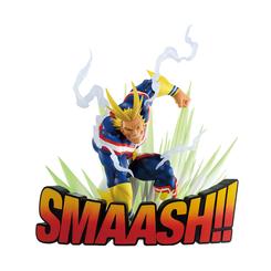Potencia y emoción se fusionan en esta figura Ichibansho All Might Vigilante de My Hero Academia, una pieza que destaca por su acabado dinámico y su actitud imponente. 