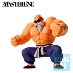 Un torrente de energía milenaria cobra vida en la Figura Ichibansho Master Roshi Training Section Dragon Ball de 21 cm, donde cada músculo esculpido y cada arruga de su pantalón reflejan la disciplina 