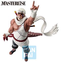 Energía de jinchuriki con flow de escenario: Ichibansho Masterlise – Killer Bee (Banpresto) irrumpe en 27 cm con una pose altiva y gesto inconfundible, gafas oscuras, pañuelo y vendajes, la capa rasgada al viento 