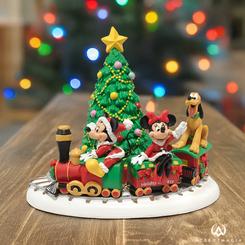 ¡Embárcate en un viaje lleno de magia navideña con el Mickey's Holiday Express de Disney Village! Este encantador tren, oficialmente licenciado por Disney, presenta a Mickey y Minnie 