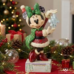 La magia de la Navidad cobra forma en una pieza que transmite alegría, tradición y el encanto eterno de Disney desde el primer vistazo. Esta figura Minnie Mouse Navidad de diseño exclusivo destaca por su cuidada artesanía 