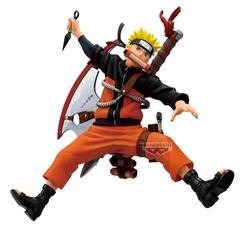 Impacto, nostalgia y adrenalina en una pieza perfecta para lucir en vitrina: la figura Naruto Uzumaki Vibration Stars 33 (Naruto 72 Series) de 16 cm captura a Naruto en una pose dinámica y muy expresiva